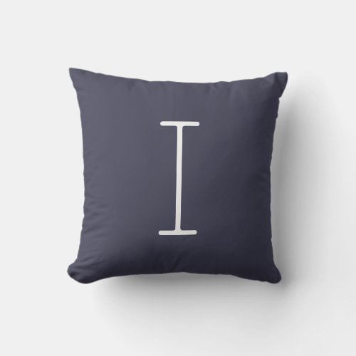 Slate Grey Customize Front  Back For Gifts Throw Pillow