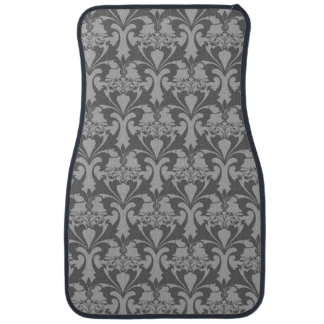 Slate Grey Damask Car Mat