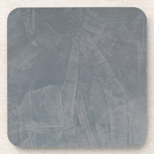 Slate Grey Venetian Plaster Beverage Coaster