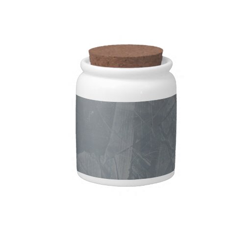 Slate Grey Venetian Plaster Candy Jar