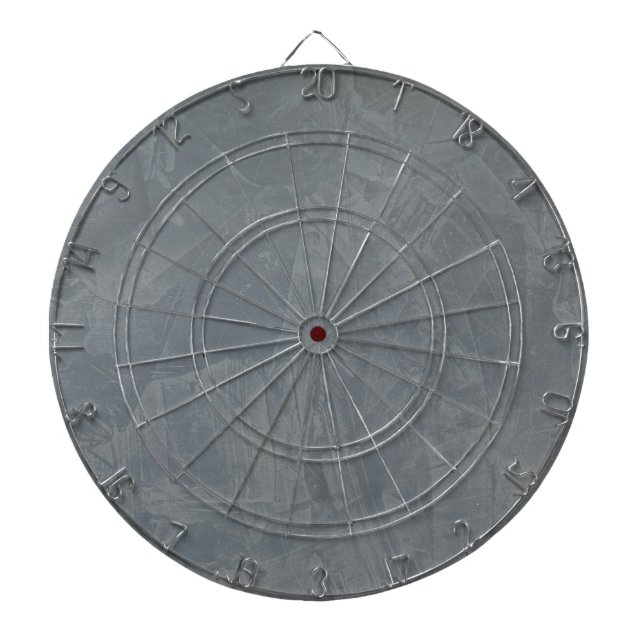 Slate Grey Venetian Plaster Dart Board (Front)