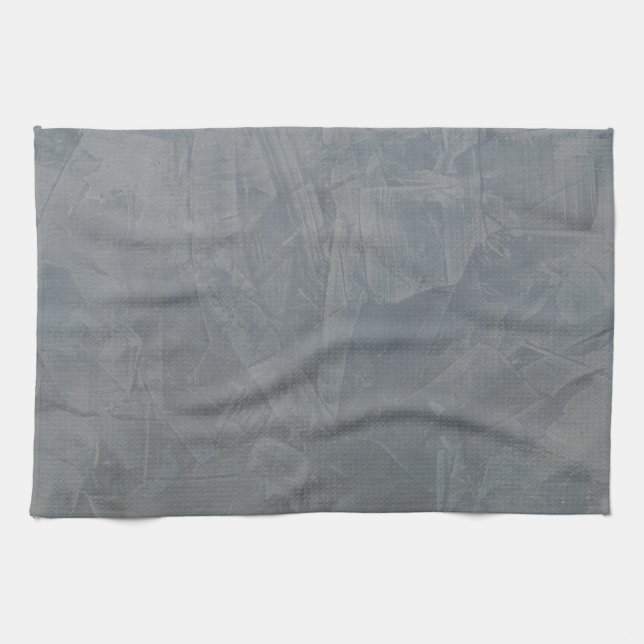 Slate Grey Venetian Plaster Kitchen Towel (Horizontal)