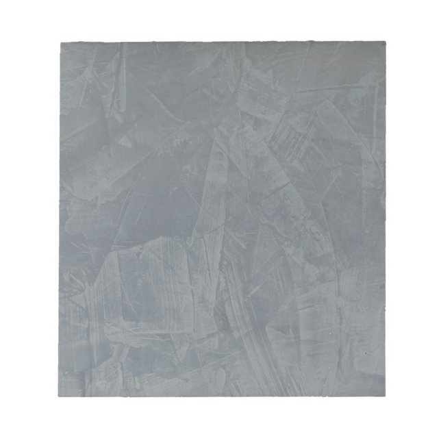 Slate Grey Venetian Plaster Notepad (Front)