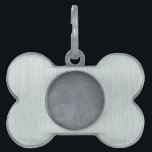 Slate Grey Venetian Plaster Pet Tag<br><div class="desc">Slate Grey Venetian Plaster</div>