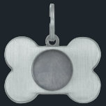 Slate Grey Venetian Plaster Pet Tag<br><div class="desc">Slate Grey Venetian Plaster</div>