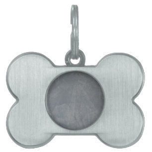 Slate Grey Venetian Plaster Pet Tag