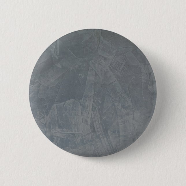 Slate Grey Venetian Plaster Pinback Button (Front)