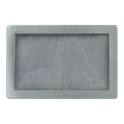 Slate Grey Venetian Plaster Rectangular Belt Buckle