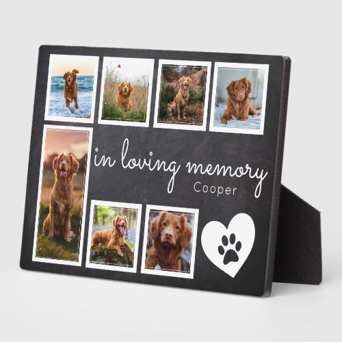 Slate In Loving Memory Dog Memorial Plaque