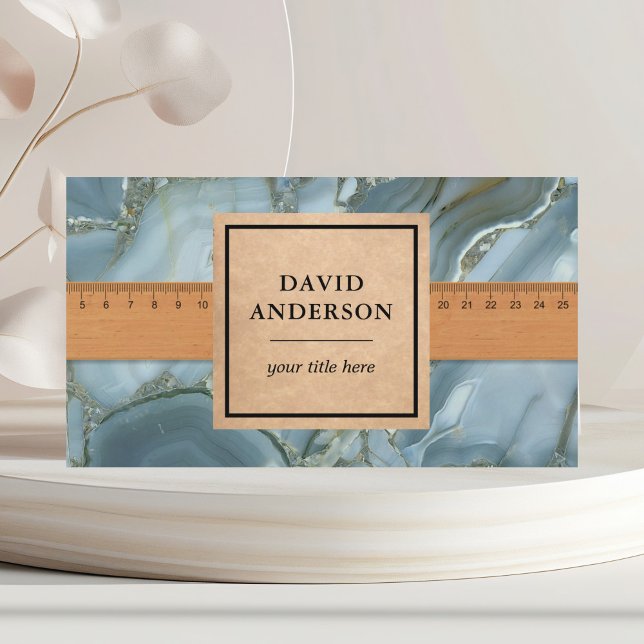 Slate Marble Granite Splashback Kitchen Countertop Business Card (Creator Uploaded)