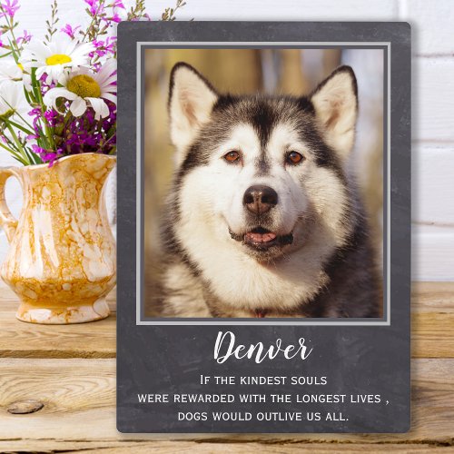 Slate Pet Memorial Dog Lover Keepsake Plaque