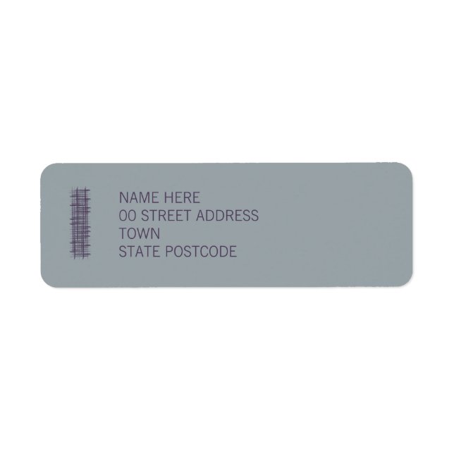 Slate Return Address Label (Front)