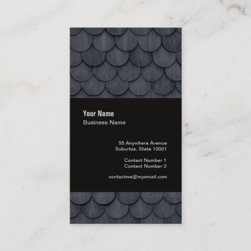 Customizable Slate Roof Tiler Slater Template Business Card