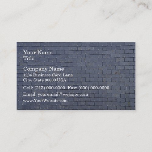 Slate Roof Tiles Close-Up Business Cards