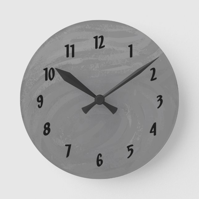 Slate Round Clock (Front)
