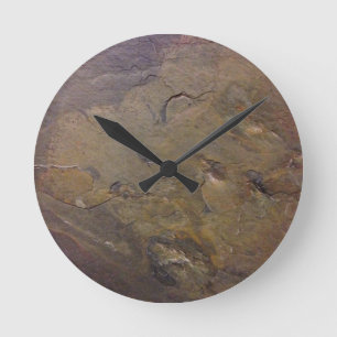 Slate Round Clock