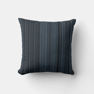 Slate Stripes Throw Pillow