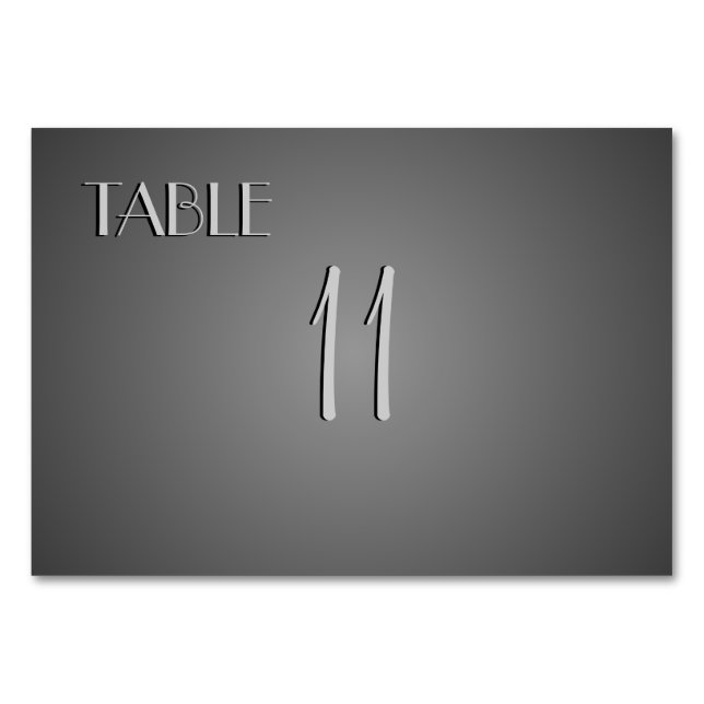 Slate Table Numbers (Front)