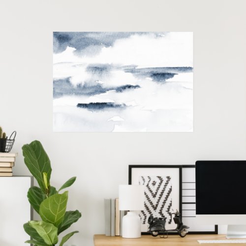 Slate Watercolor Abstract Poster
