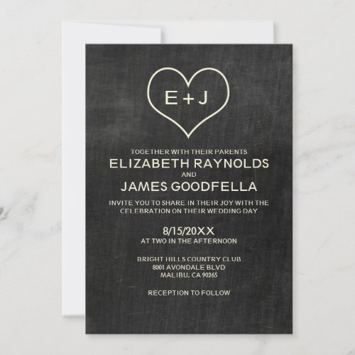 Slate Wedding Invitations