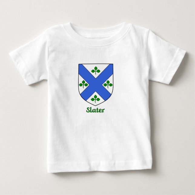 Slater Family Shield Baby T-Shirt (Front)