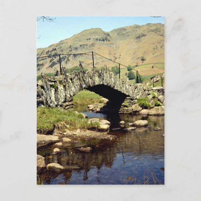 Slaters Bridge, Little Langdale, Cumbria, England Postcard (Front)