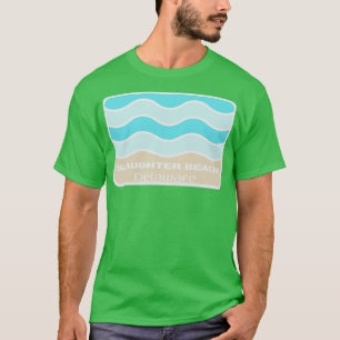 Slaughter Beach Delaware Crashing Wave on a DE San T-Shirt