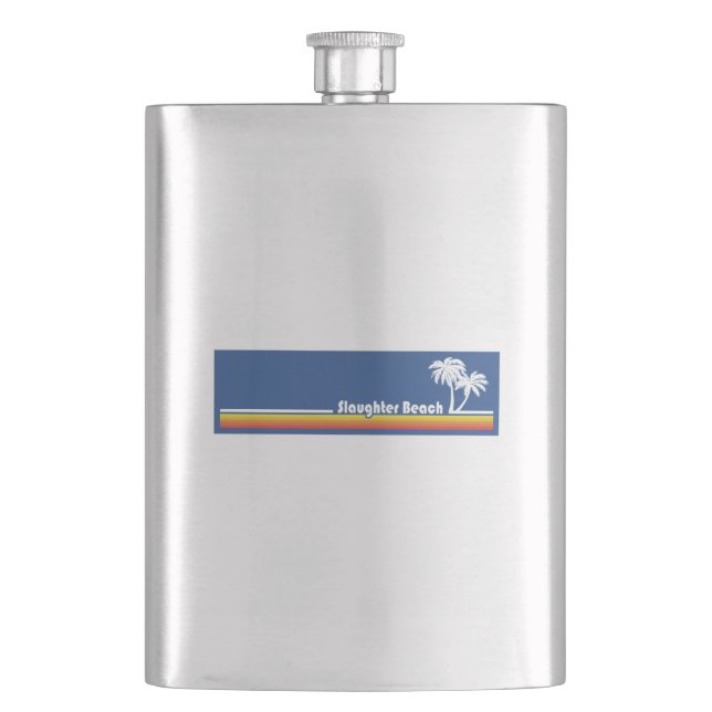 Slaughter Beach Delaware Flask (Front)