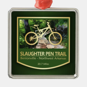 Slaughter Pen Trail (bike2) Metal Ornament