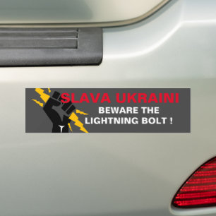 SLAVA UKRAINI BUMPER STICKER
