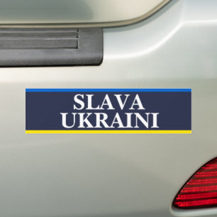 Slava Ukraini Bumper Sticker