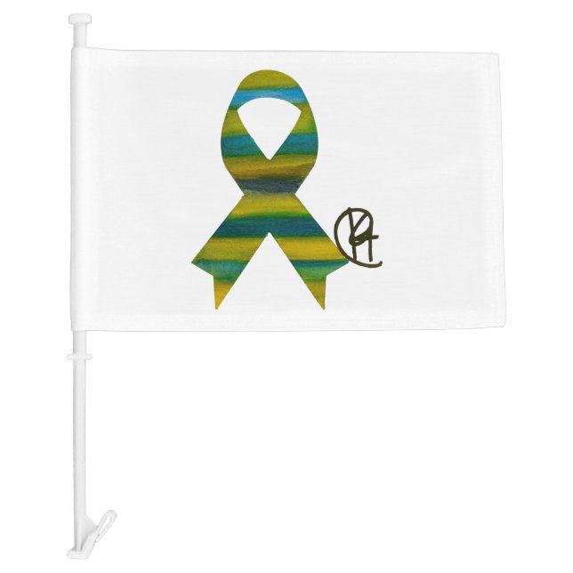 Slava Ukraini Car Flag (Front)