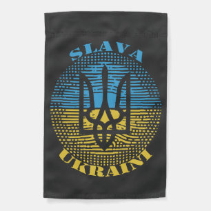 Slava Ukraini Garden Flag