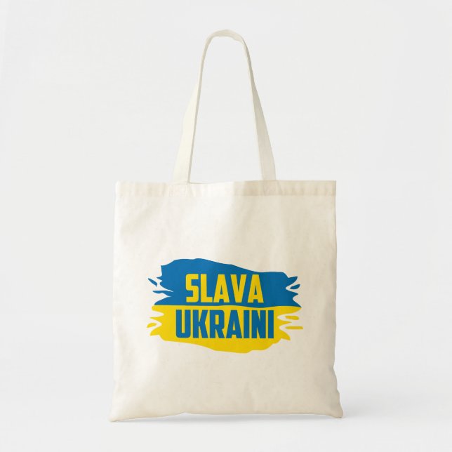 Slava Ukraini, Glory to Ukraine Budget Tote (Front)