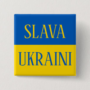 Slava Ukraini Glory to Ukraine flag pin
