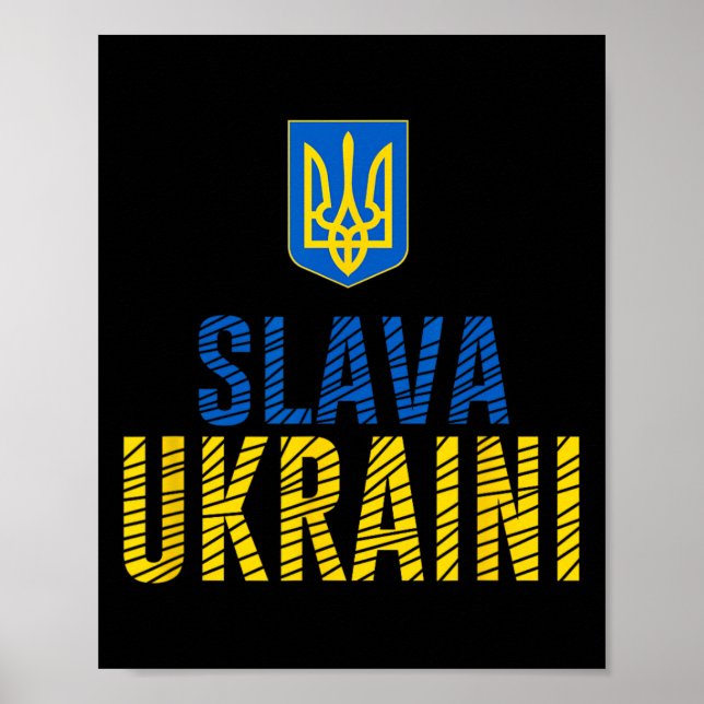 Slava Ukraini - Glory To Ukraine  Poster (Front)