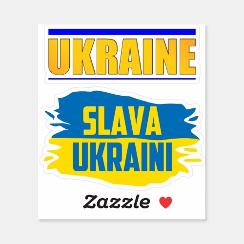 Slava Ukraini Glory to Ukraine Sticker
