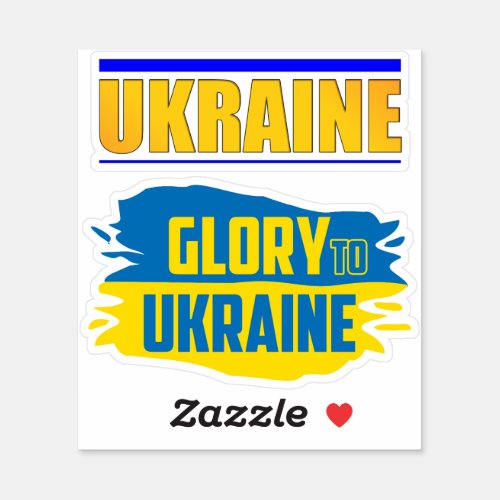 Slava Ukraini Glory to Ukraine Sticker
