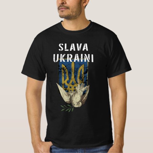 Slava Ukraini glory to Ukraine T_Shirt