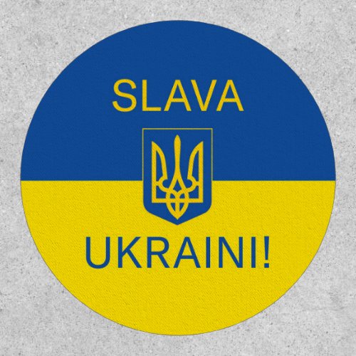 Slava Ukraini glory Ukraine war peace symbol patri Patch