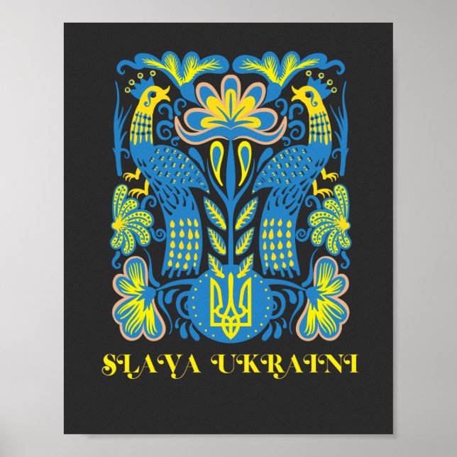 Slava Ukraini Poster (Front)