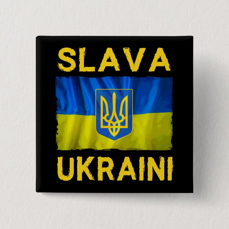 slava-ukraini-slava-ukraina-flag-button-zazzle