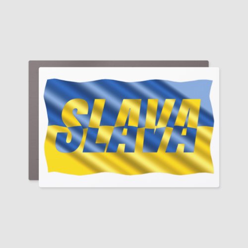 Slava Ukraini Slava Ukraine Ukrainian Flag Peace Car Magnet
