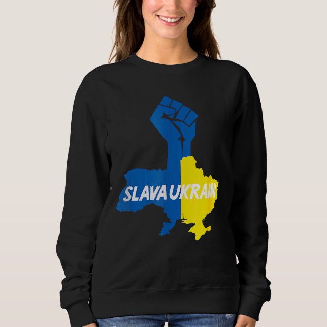 Slava Ukraini Solidarity Sweatshirt (Front)