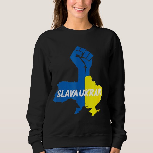 Slava Ukraini Solidarity Sweatshirt (Front)