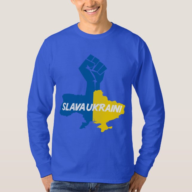 Slava Ukraini! solidarity T-shirt (Front)