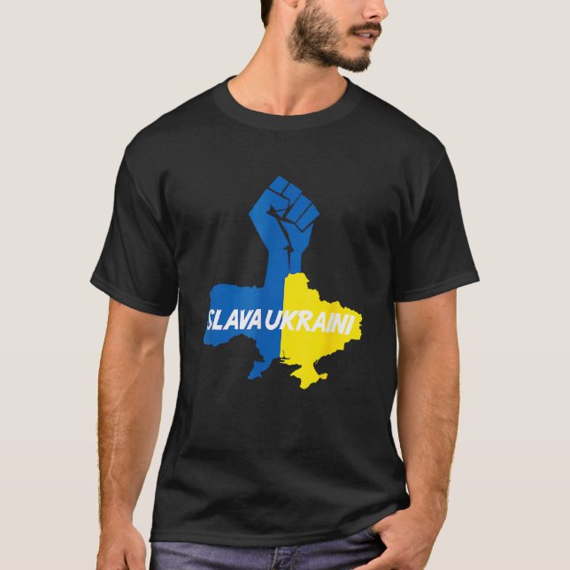 Slava Ukraini Solidarity T-Shirt (Front)
