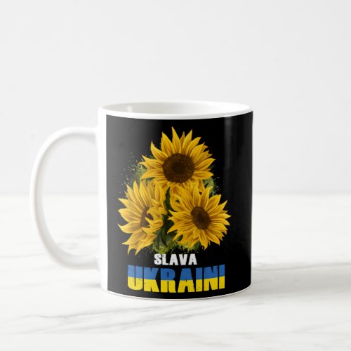 Slava Ukraini Sunflower Ukraine Coffee Mug