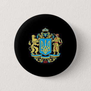 Slava Ukraini Ukraine Logo Ukrainian Gifts Apparel Button