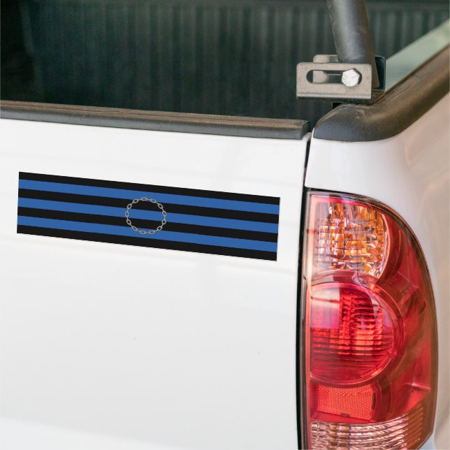 Slave Pride Flag Bumper Sticker (On Truck)